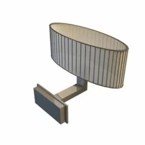 Oval Shade Wall Lamp 3d model