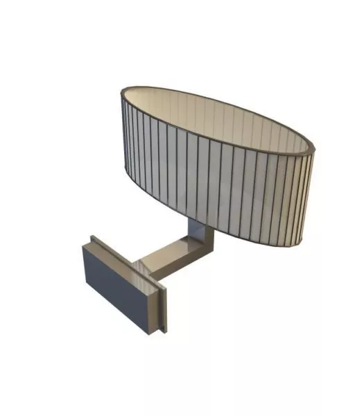 Oval Shade Wall Lamp 3d model Oval Shade Wall Lamp 3d model