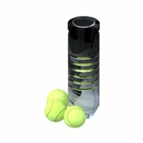 Packing Box Of Tennis Balls 3d model