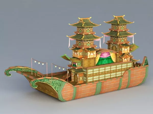Small Sailing Ship 3d model
