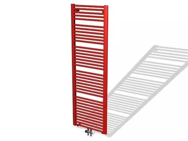 Painted Red Steel Radiator 3d model Painted Red Steel Radiator 3d model