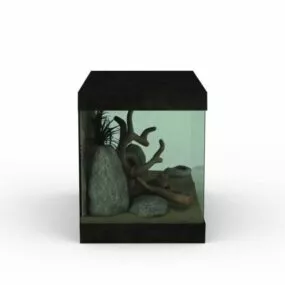 Paludarium Glass Tank 3d model