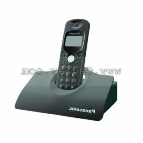 Office Desk Panasonic Telephone 3d model