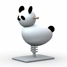 Panda Spring Rider 3d model