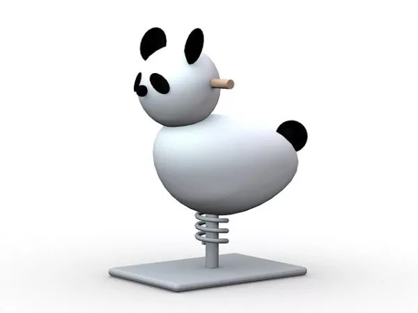 Panda Spring Rider 3d model Panda Spring Rider 3d model