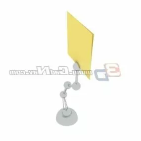 Office Paper Card Clip 3d model