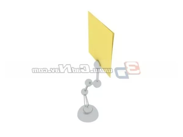 Rubber Stamp With Paper 3d model