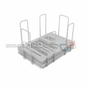 Office Paper Document Holder 3d model