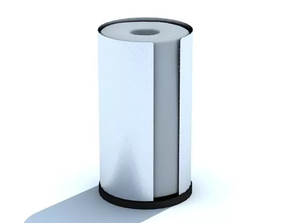 School Paper Note With Pen 3d model