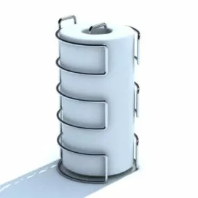 Metal Paper Towel Holder 3d model