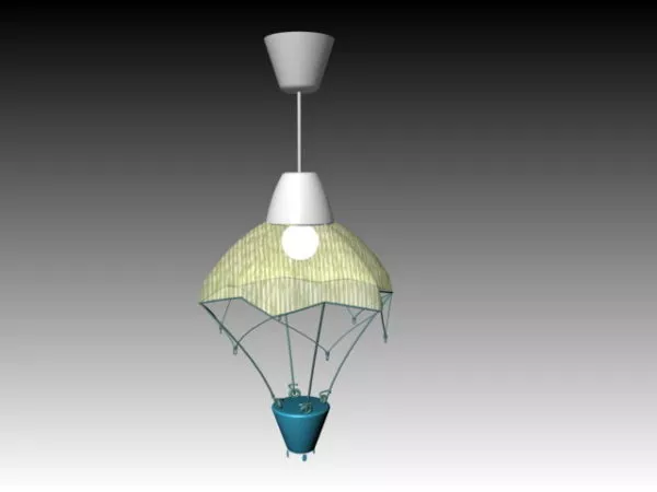 Parachute Decorative Home Ceiling Light 3d model Parachute Decorative Home Ceiling Light 3d model