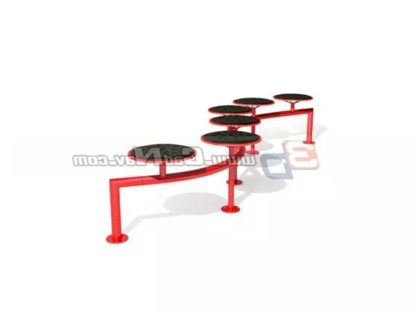 Park Modern Design Waiting Chairs 3d model Park Modern Design Waiting Chairs 3d model
