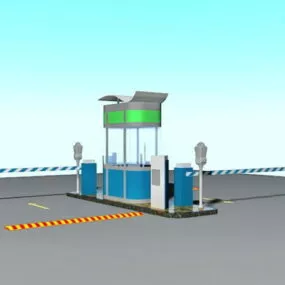 Parking Lot Gates 3d model