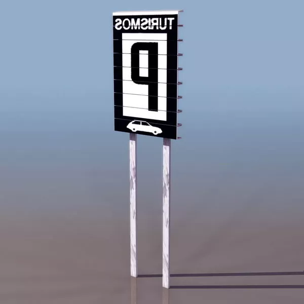 Emergency Electric Exit Sign 3d model