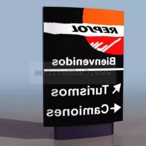 Traffic Parking Signs 3d model