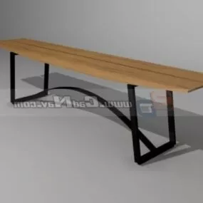 Outdoor Patio Bench Waiting Chair 3d model