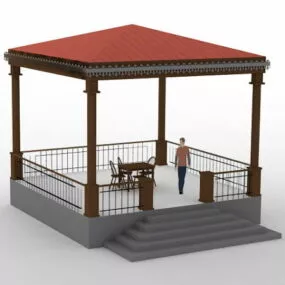 Building Patio Gazebo 3d model