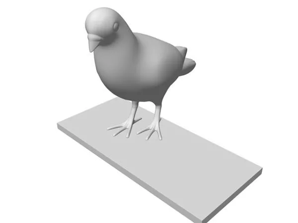 Small Pigeon Statue 3d model Small Pigeon Statue 3d model