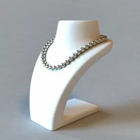 Jewelry Black Pearl Necklace 3d model
