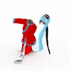 Fashion Ancient Peking Opera Costumes 3d model