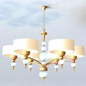Western Pendant Chandelier 3d model