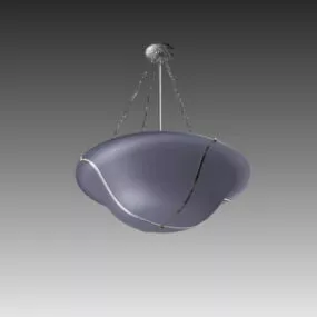Antique Pendant Bowl Light Fixture 3d model