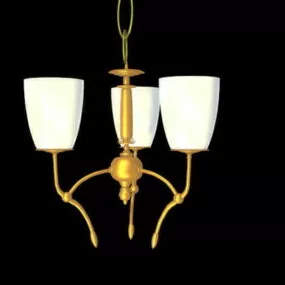 Antique Home Pendant Chandelier Lighting 3d model