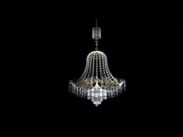 Hotel Antique Crystal Chandelier 3d model Hotel Antique Crystal Chandelier 3d model