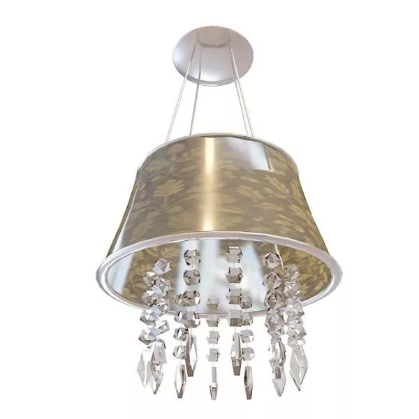 Crystal Drop Living Room Pendant Light 3d model Crystal Drop Living Room Pendant Light 3d model