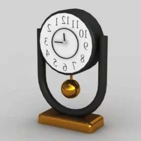 Living Room Pendulum Desk Clock 3d model