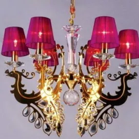 Living Room Phoenix Chandelier Lighting 3d model