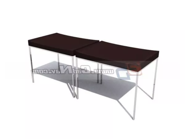 Waiting Bench Colorful 3d model