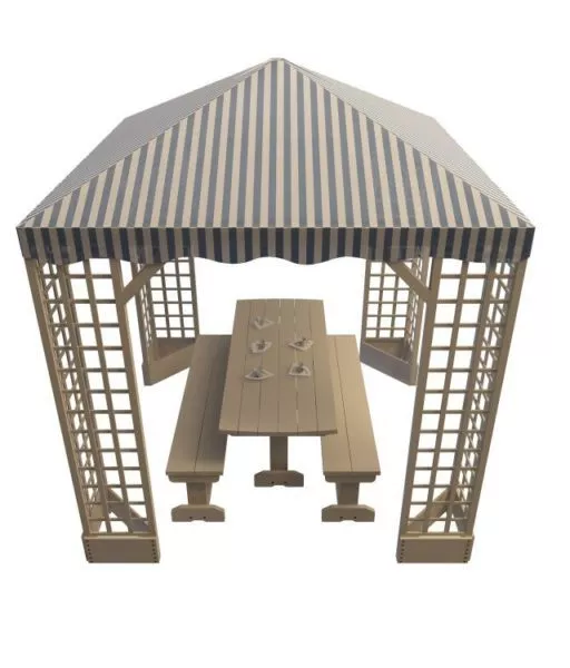 Garden Table Shelter 3d model Garden Table Shelter 3d model
