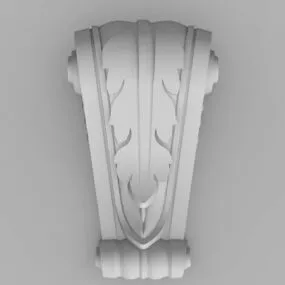 Home Decorative Pilaster Corbel 3d model