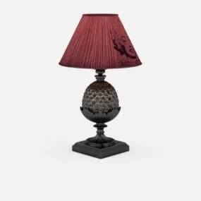 Pine Cone Antique Table Lamp 3d model