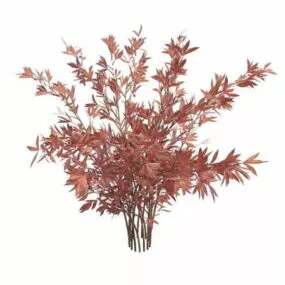 Pink Shrub For Outdoor Landscaping 3d model