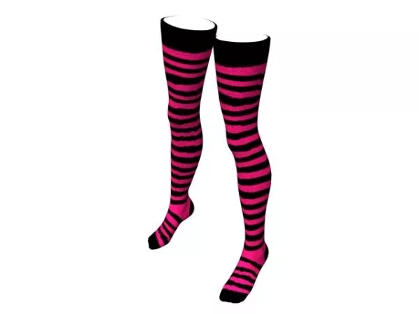 Pink Striped Stocking W Omen Fashion 3d model Pink Striped Stocking W Omen Fashion 3d model