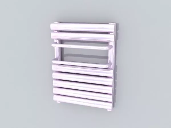 Towels And Round Holder Ring 3d model