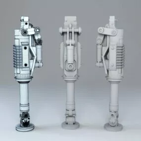 Industrial Piston Machine System 3d model