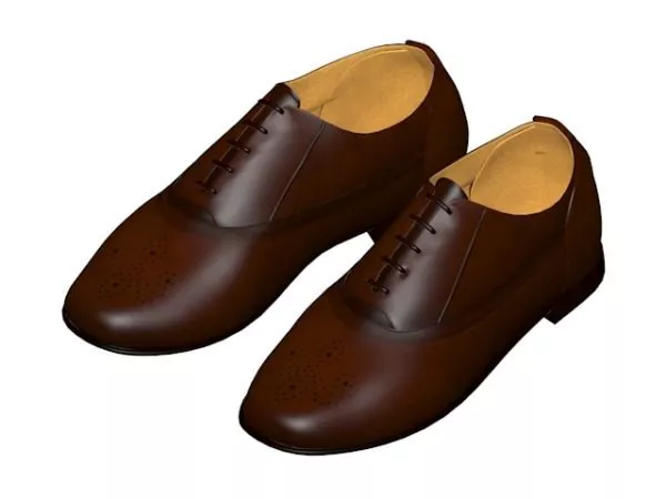 Black Shoes For Man 3d model