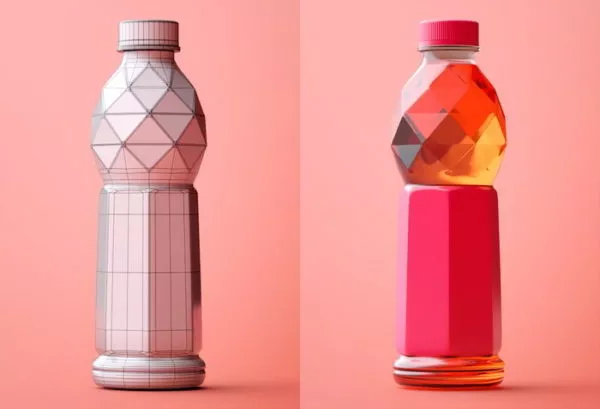 Plastic Beverage Bottle Drink 3d model Plastic Beverage Bottle Drink 3d model