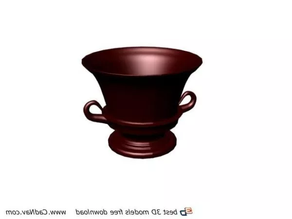 Porcelain Mug Black 3d model