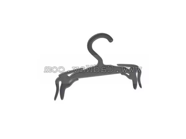 Clothes Log Hanger 3d model