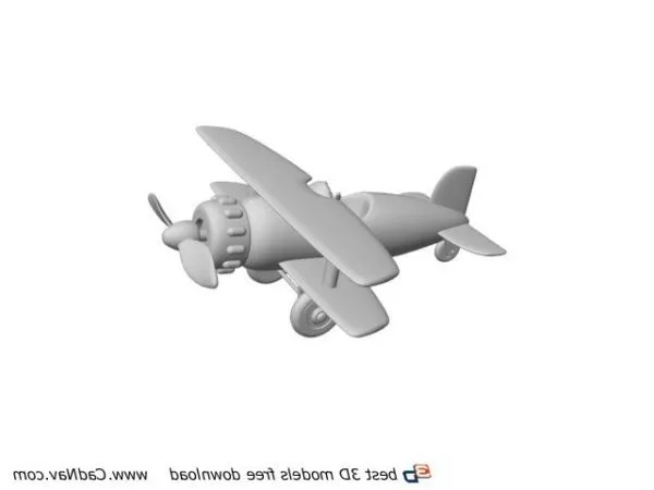 Plastic Toy Plane 3d model Plastic Toy Plane 3d model