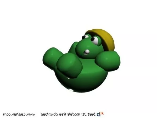 Plastic Cartoon Animal Tortoise Toy 3d model Plastic Cartoon Animal Tortoise Toy 3d model