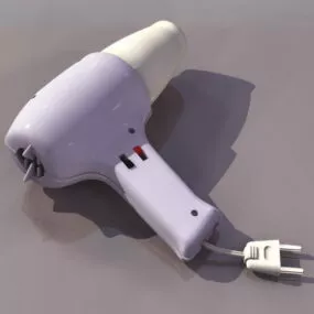Beauty Salon Plastic Electric Hair Dryer 3d model