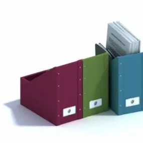 Office Plastic File Magazine Holder 3d model