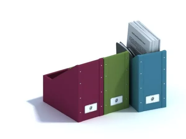 Office Plastic File Magazine Holder 3d model Office Plastic File Magazine Holder 3d model