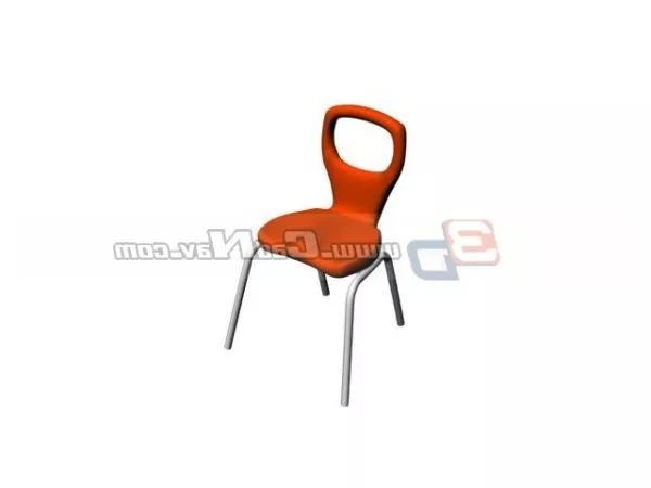 Office Small Plastic Chair Furniture 3d model Office Small Plastic Chair Furniture 3d model