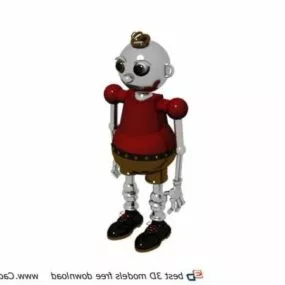 Plastic Model Toy Robot 3d model